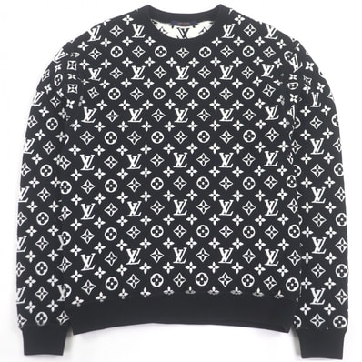 美品 ルイヴィトン スウェット ブラック ホワイト メンズ XS