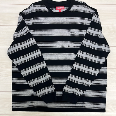 Supreme Stripe Pocket L/S Top "Black"