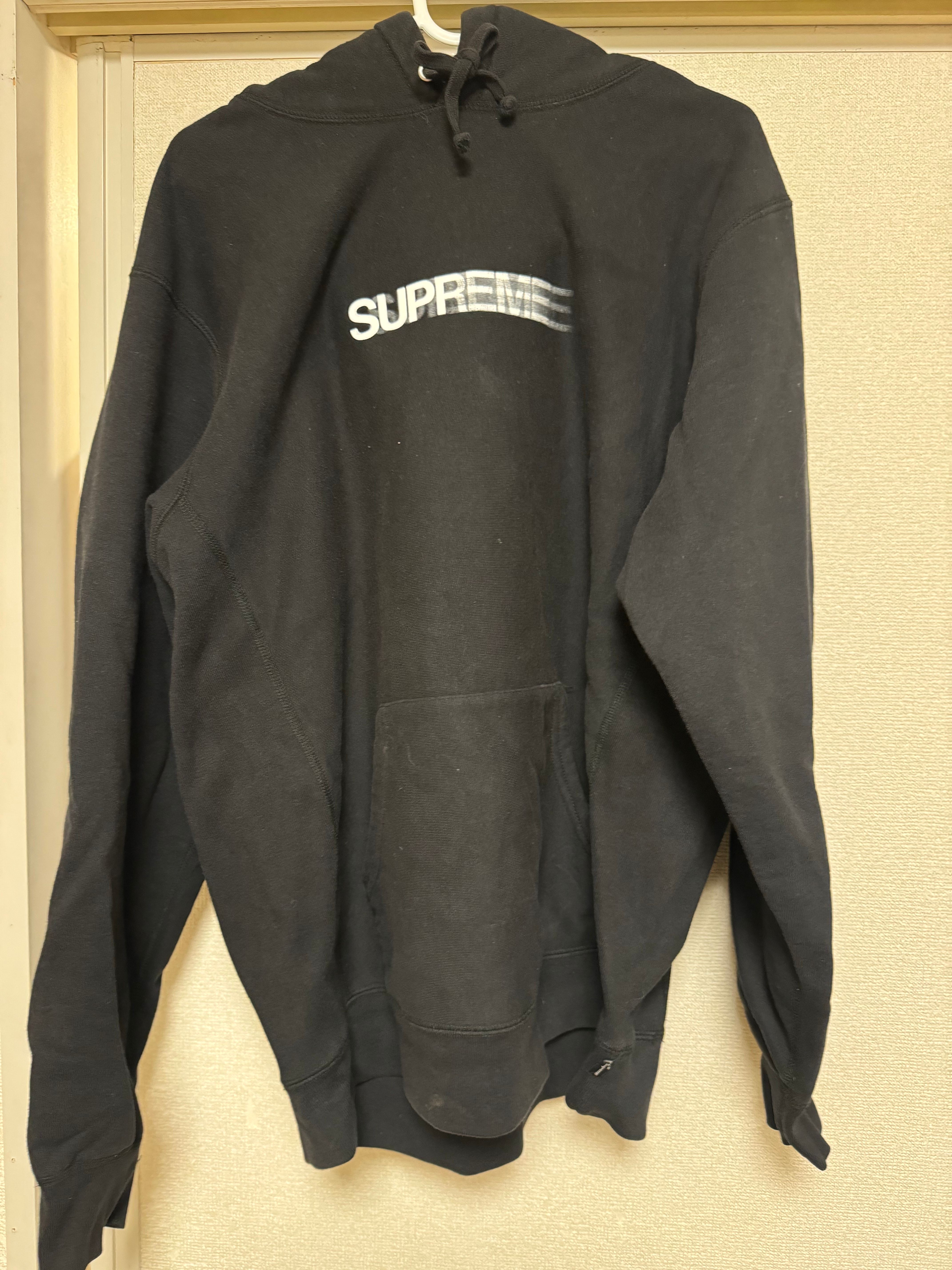 Supreme Motion Logo Hooded Sweatshirt "Black" (20SS)