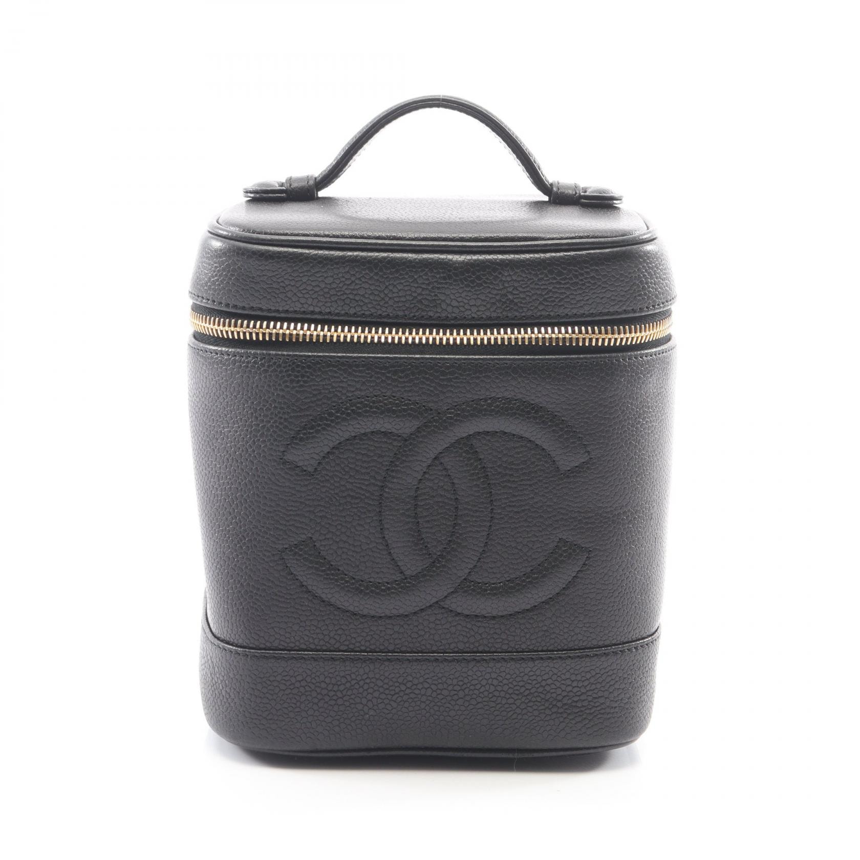 シャネル CHANEL ココマーク ハンドバッグ バッグ キャビアスキン(グレインドカーフ) レディース ブラック系 A01998 【中古】