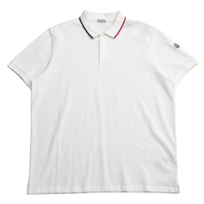 2022年製■MONCLER モンクレール ポロシャツ サイズ3XL 鹿の子 半袖シャツ ロゴ ブランド古着【中古】20260612/RA9801
