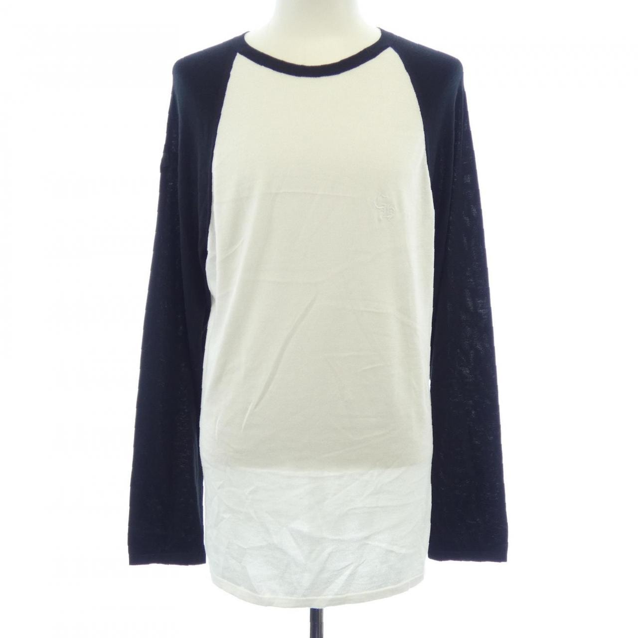 Chrome Hearts 3 Cross Patch CH Logo Embroidery Raglan L/S T-Shirt "White/Black"