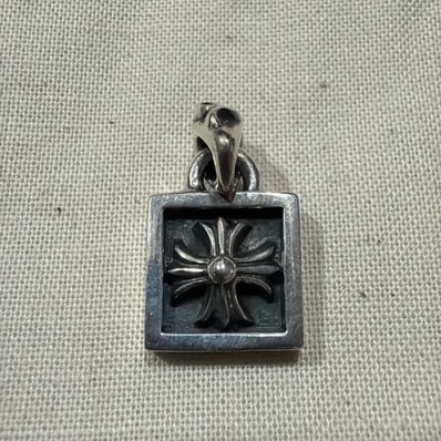 Chrome Hearts Framed CH Plus Charm "Silver"