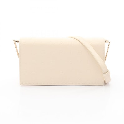 ブルガリ BVLGARI インフィニートゥム ショルダーバッグ バッグ レザー レディース アイボリー系 291703 【中古】