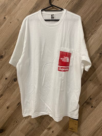 Supreme x The North Face Printed Pocket Tee "White"