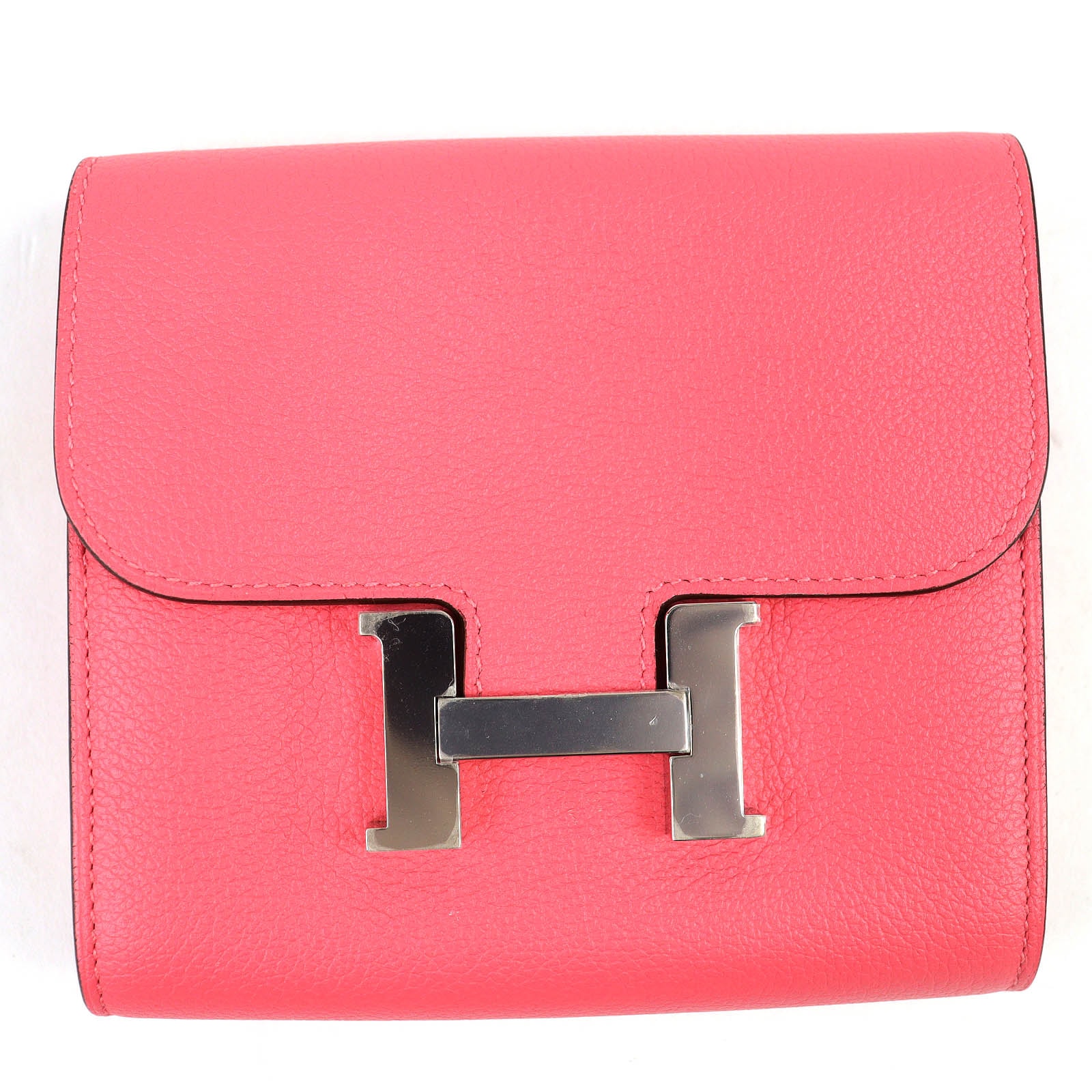 未使用品 エルメス 財布 コンスタンススリム エバーカラー ローズアザレ