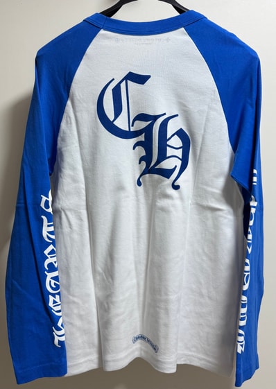 Chrome Hearts CH Baseball Shirt "White/Blue"