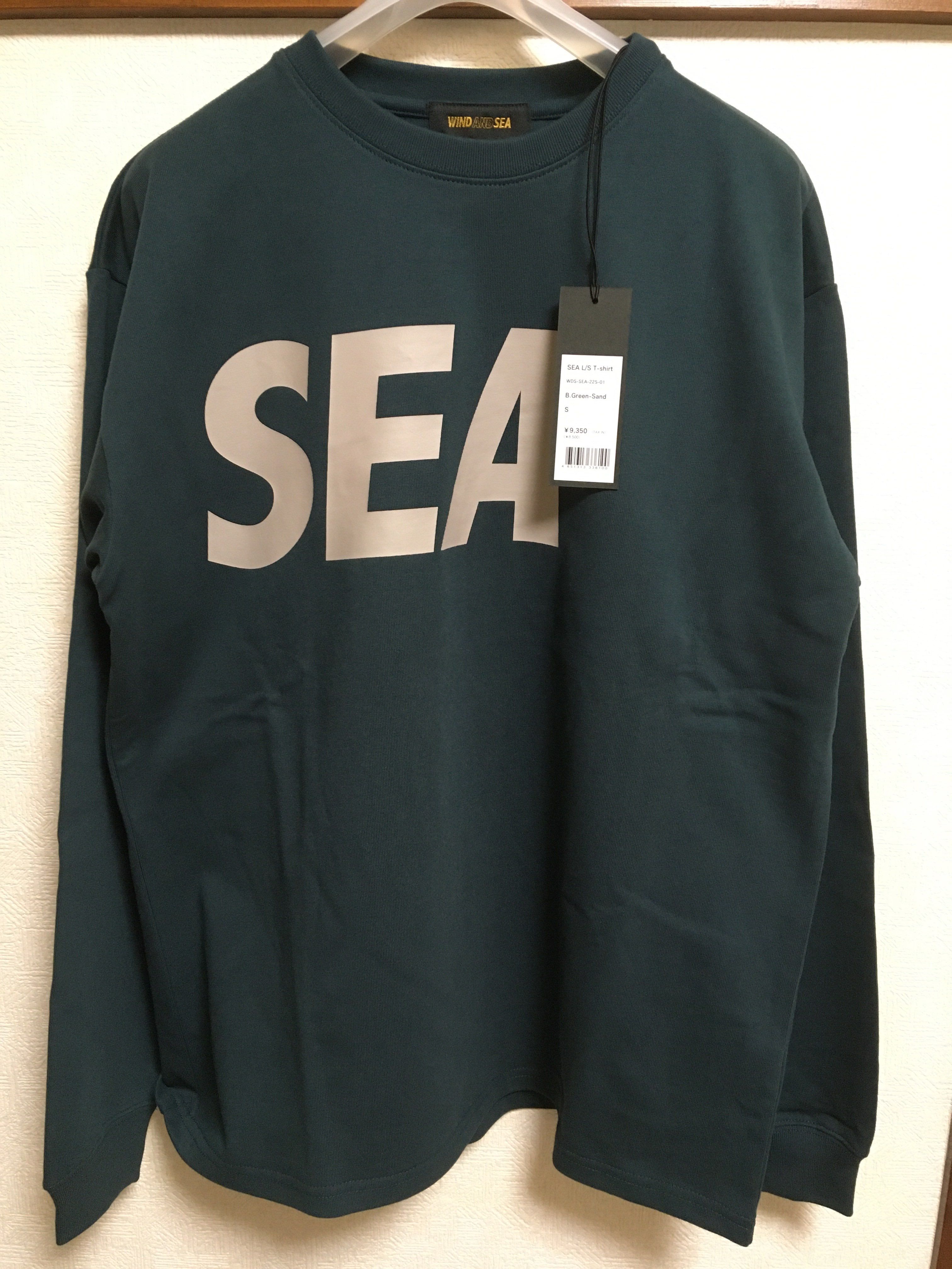 WIND AND SEA SEA L/S T-SHIRT "B.Green Sand"