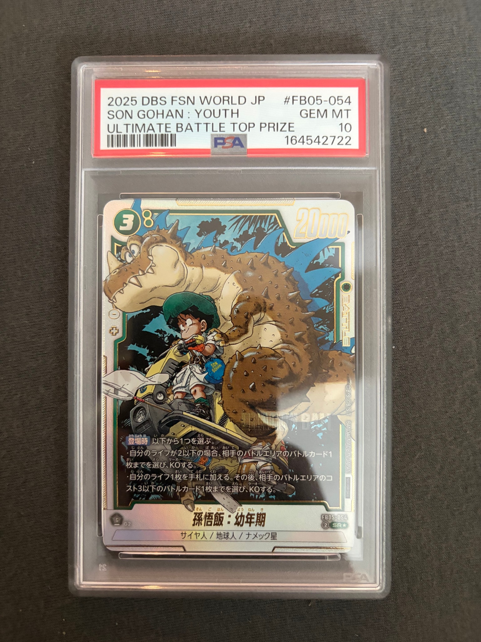 PSA10】孫悟飯：幼年期 SR☆ [FB05-054](フュージョンワールド