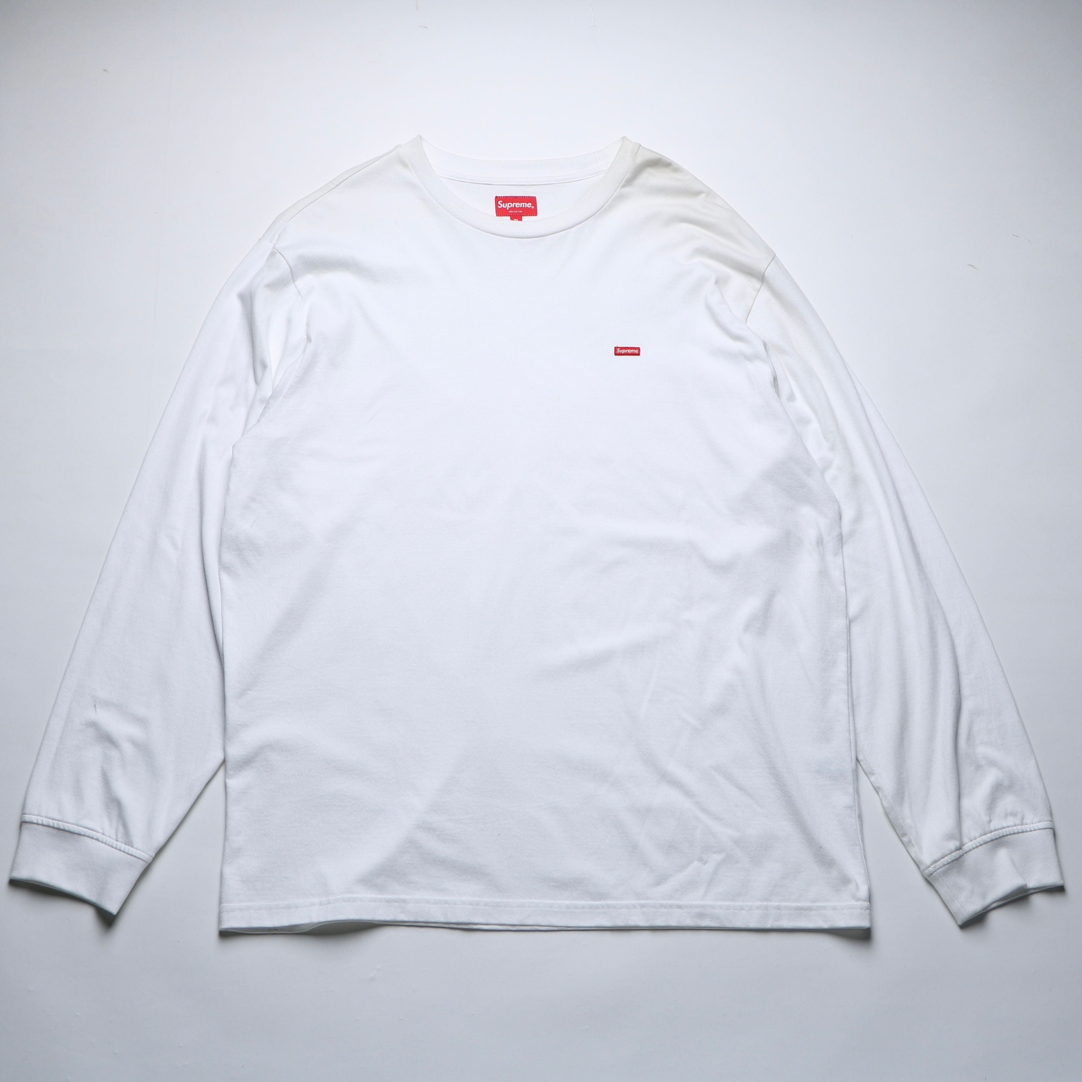 Supreme Small Box L/S Tee "White"(21SS)