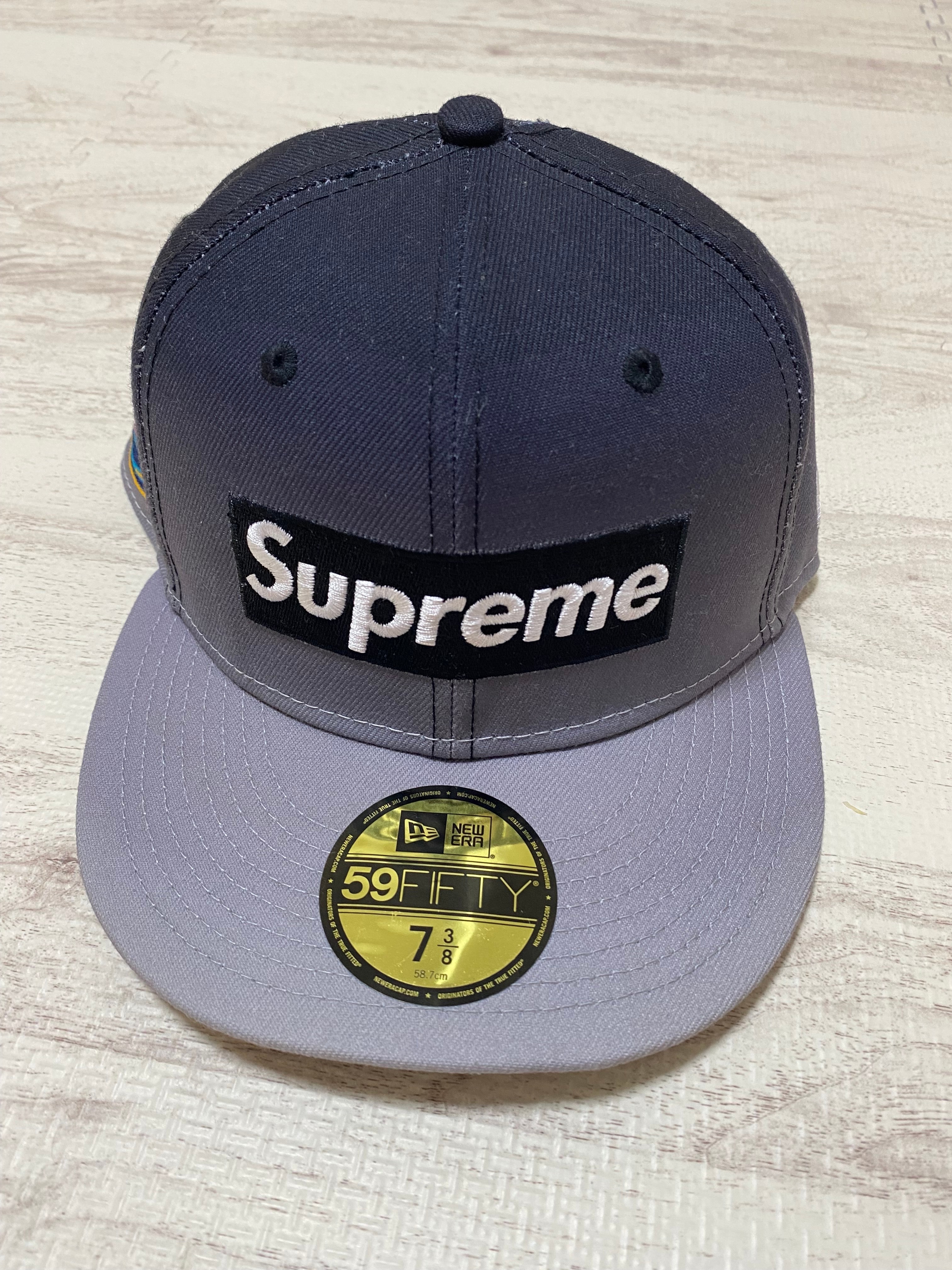 Supreme Gradient Box Logo New Era "Black"