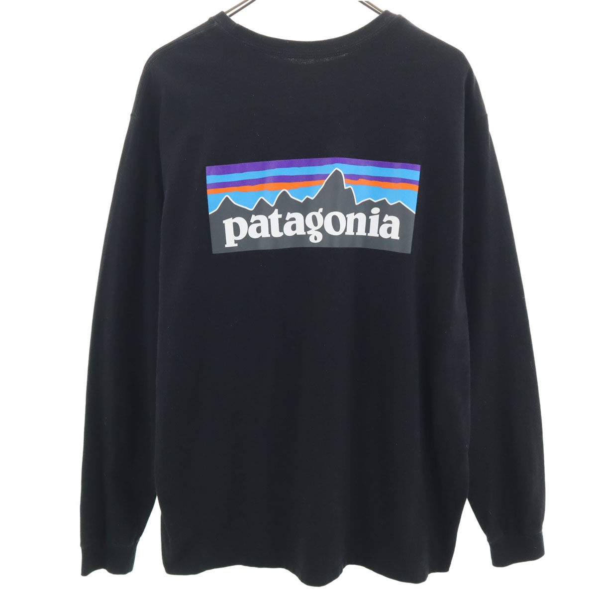 patagonia パタゴニア バックロゴ 長袖 Tシャツ XL ブラック 38518FA20 アウトドア ロンT