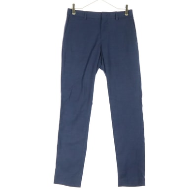 H&M エイチアンドエム スラックスパンツ M ネイビー