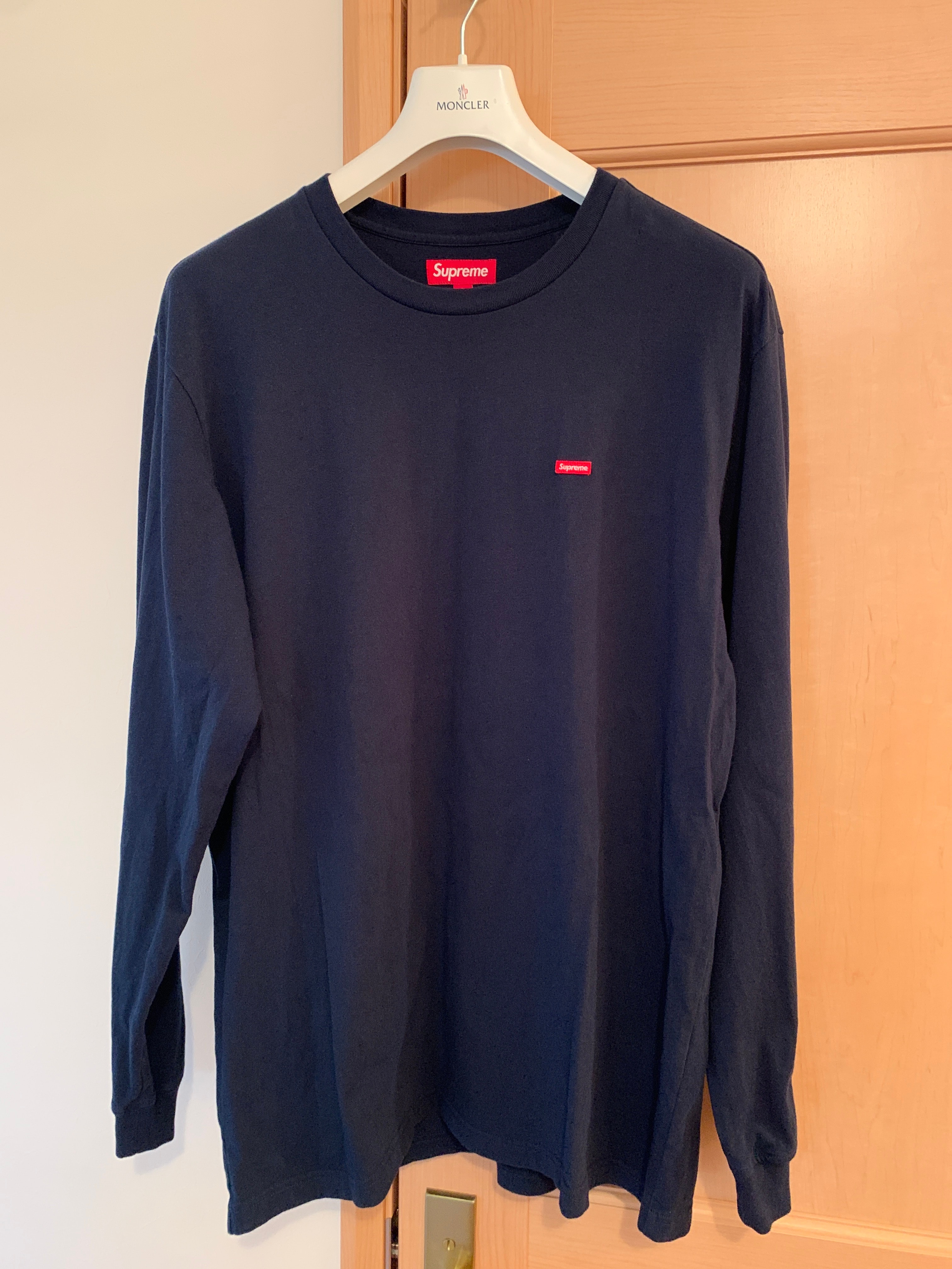 Supreme Small Box L/S Tee "Navy"(24SS)