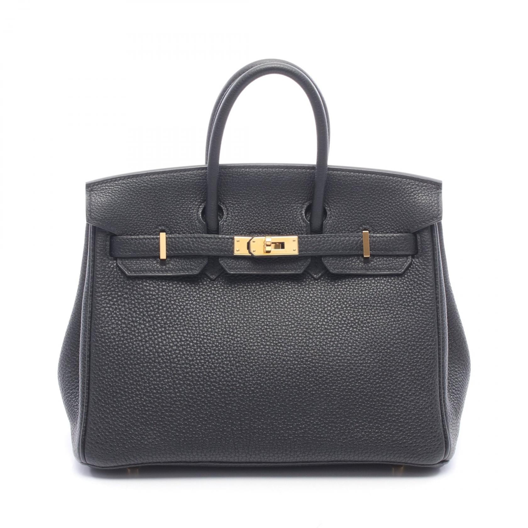 エルメス HERMES バーキン25 ハンドバッグ バッグ レザー トゴ トゴ D刻印(2019年製造) レディース ブラック系 【中古】