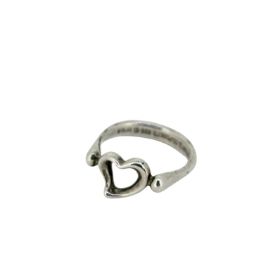 Tiffany & Co Elsa Peretti Open Heart Ring "Silver"