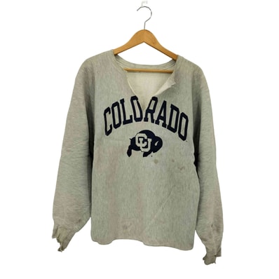 REVERSE WEAVE クルーネック カレッジロゴプリント リメイクスウェット【1140946425839】