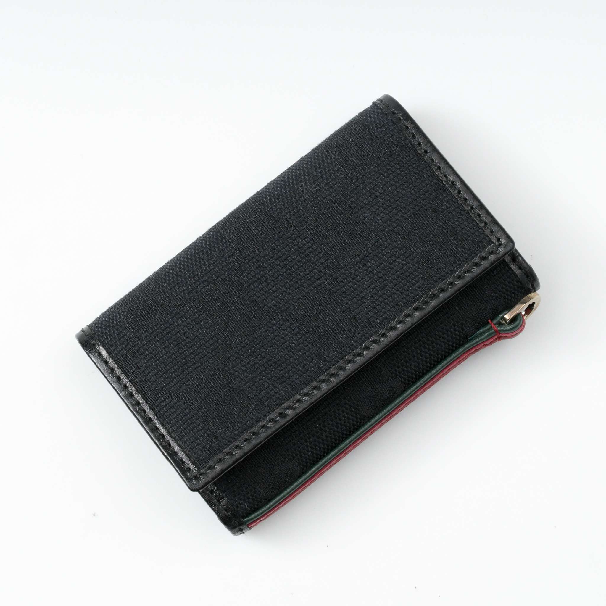 GUCCI GG Canvas Sherry Line 6 Key Case"Black"