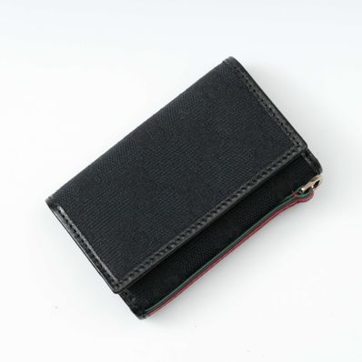 GUCCI GG Canvas Sherry Line 6 Key Case"Black"