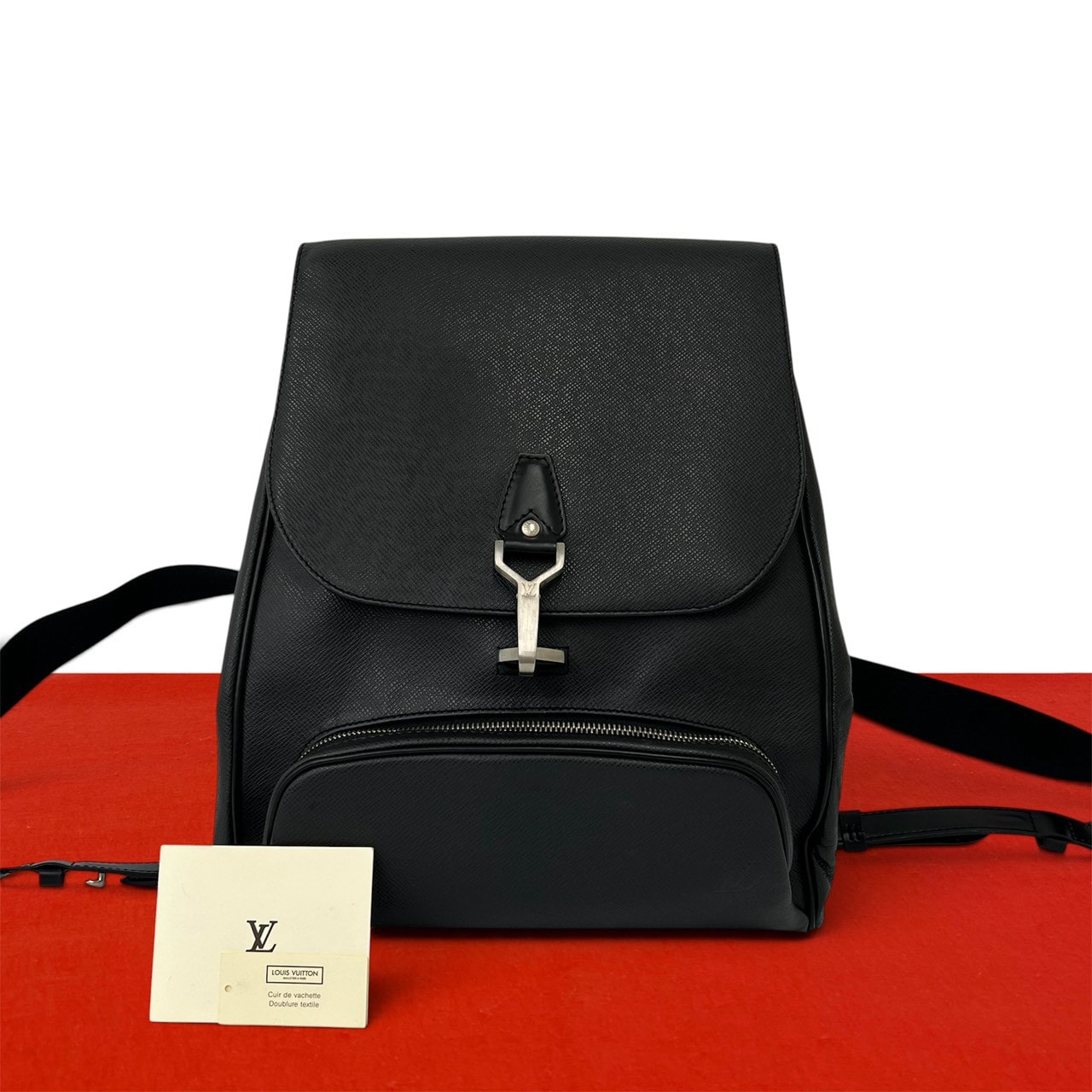 LOUIS VUITTON ルイヴィトン カシア― タイガ レザー リュックサック アルドワーズ ブラック
 27632