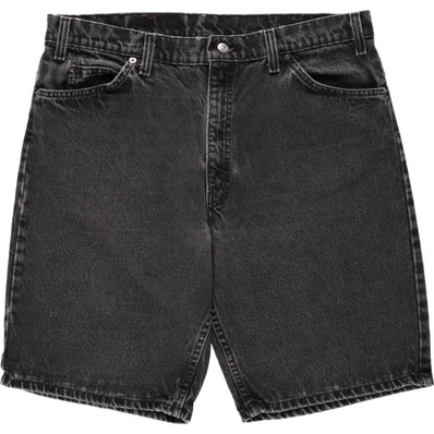 古着 90年代 リーバイス Levi's 36550-4159 オレンジタブ ブラックデニムショーツ ハーフパンツ USA製 メンズw37相当 ヴィンテージ/eaa657203