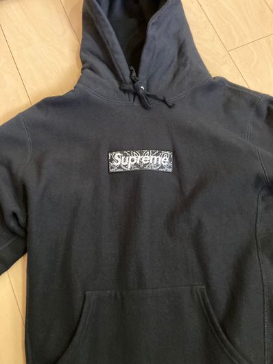 Supreme Bandana Box Logo Hooded Sweatshirt "Black"