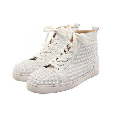 クリスチャンルブタン Christian Louboutin スニーカー 靴 レザー レディース ホワイト系 【中古】