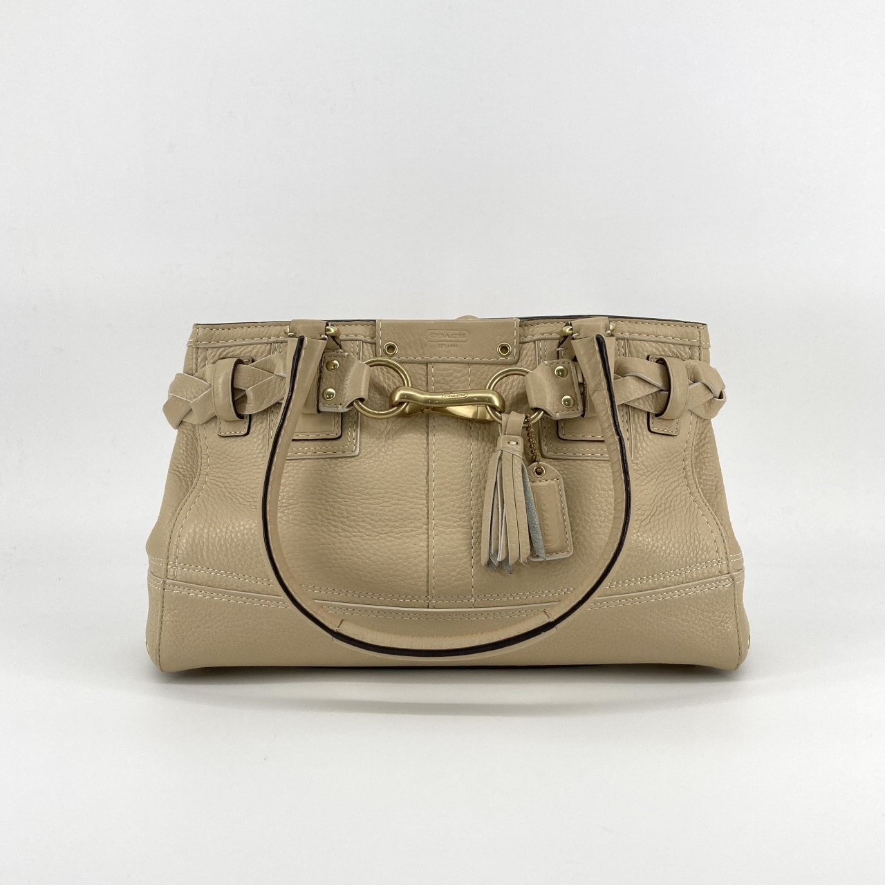 COACH(コーチ) ハンプトンズ  キャリーオール 10528 ハンドバッグ ベージュ
