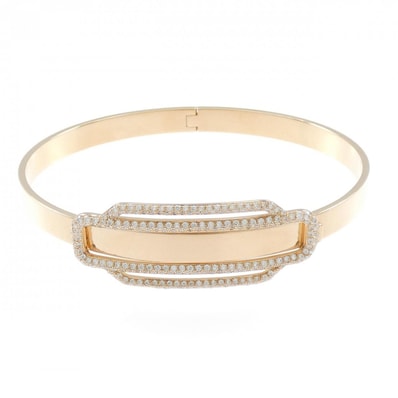エルメス ダイヤモンド バングル 0.95CT