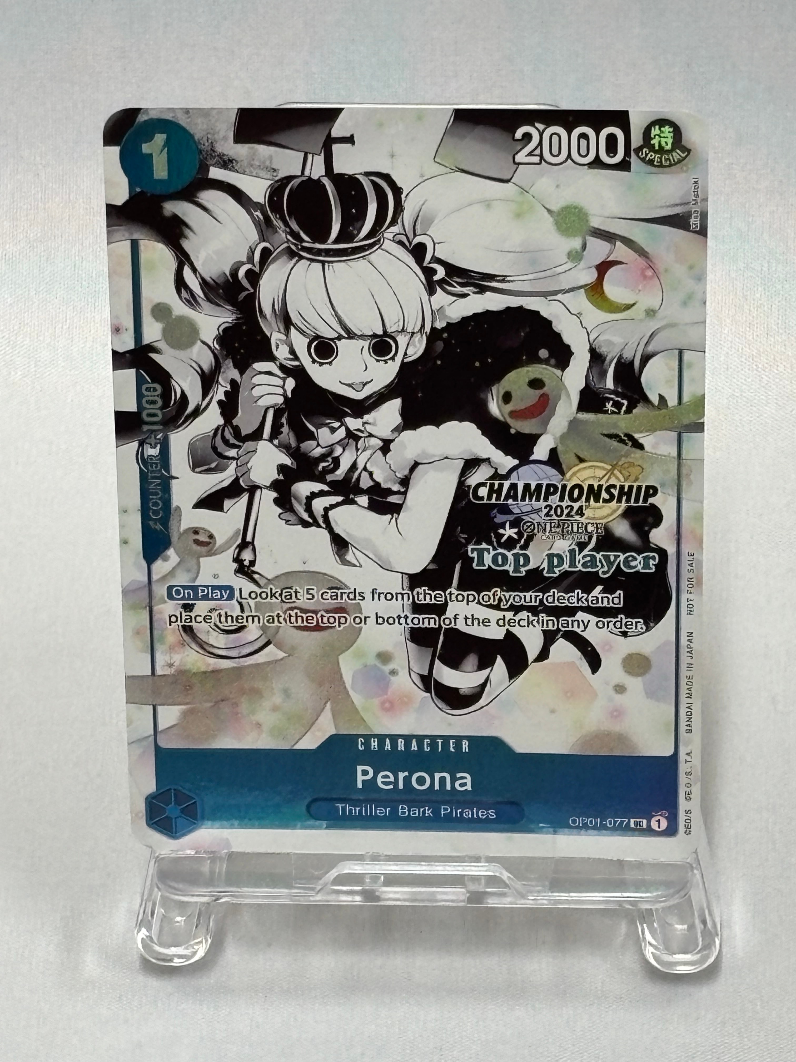 PSA10】ペローナ UC [OP01-077] ( プレミアムカードコレクション