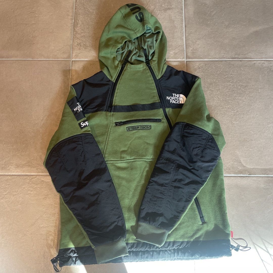 Supreme x The North Face Steep Tech Hooded Sweatshirt "Olive"