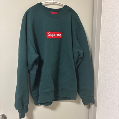 Supreme Box Logo Crewneck "Dark Pine" (22FW)