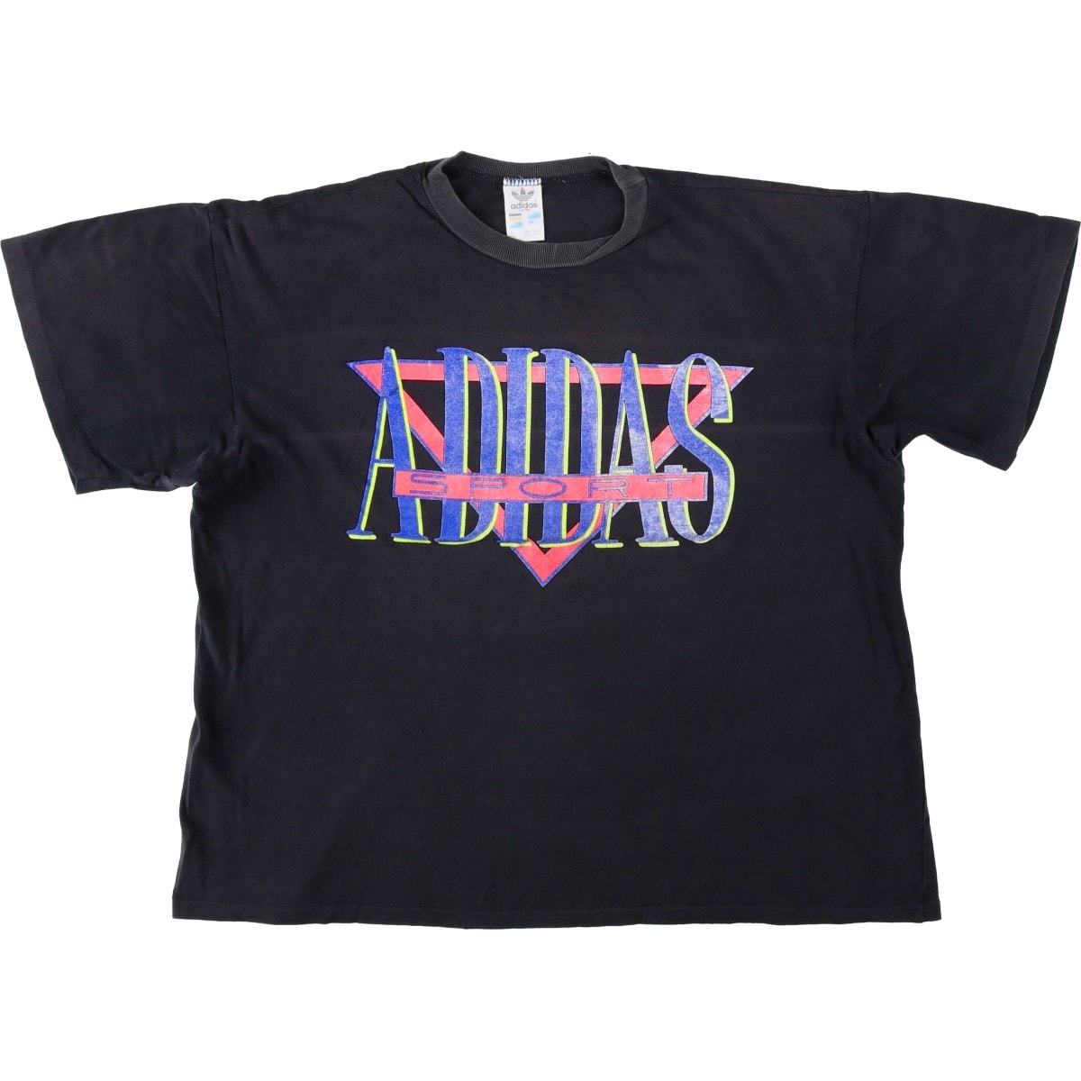 古着 80~90年代 アディダス adidas SPORT ロゴTシャツ オーストラリア製 メンズL相当 ヴィンテージ/eaa661749