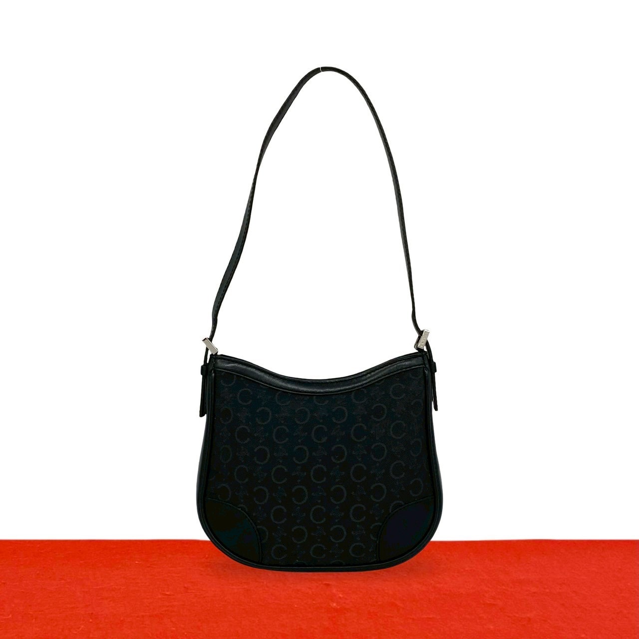 B (目立った傷や汚れなし)】CELINE セリーヌ C マカダム 柄 レザー 