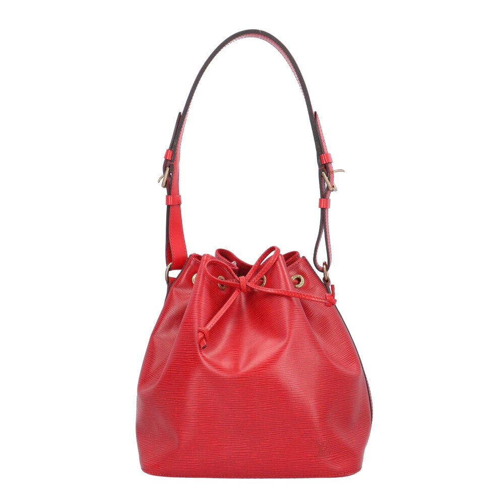 ルイヴィトン プチノエ エピ ショルダーバッグ エピレザー M44107 レッド レディース LOUIS VUITTON  中古