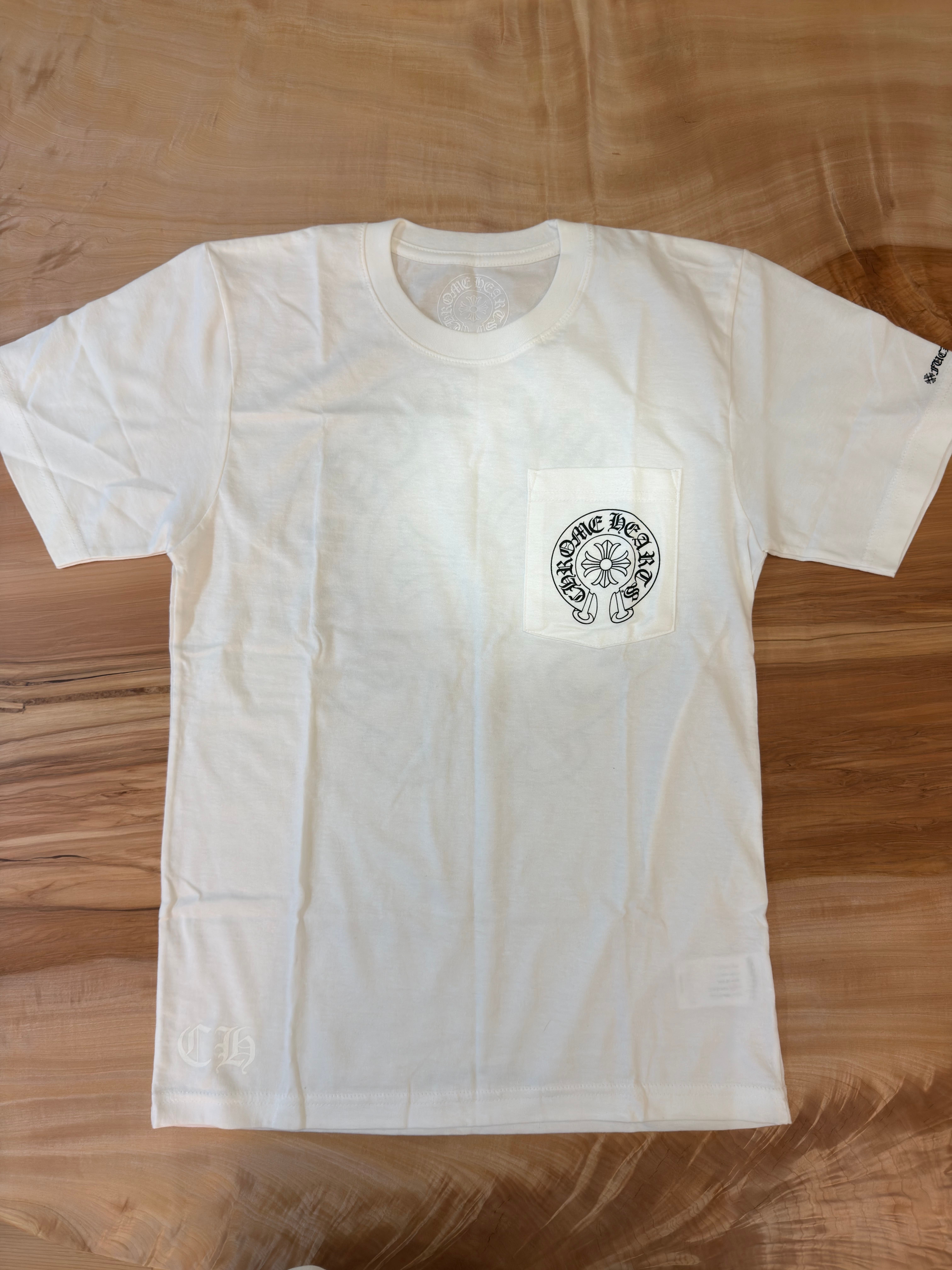 Chrome Hearts Horse Shoe Logo Pocket T-Shirt "White"