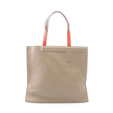 フェンディ FENDI フリップ トートバッグ バッグ レザー レディース ベージュ系 / レッド系 / ブルー系 8BH420 【中古】