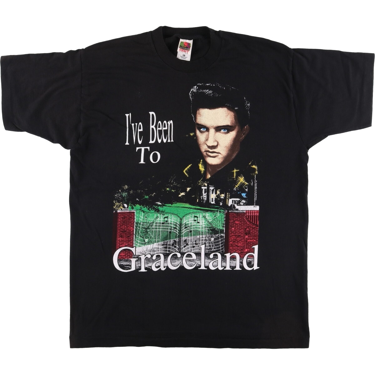 古着 90~00年代 フルーツオブザルーム FRUIT OF THE LOOM ELVIS PRESLEY エルヴィスプレスリー バンドTシャツ バンT メンズXL相当 ヴィンテージ/eaa547081