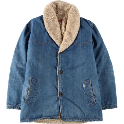 古着 リーバイス Levi's ショールカラー デニムボアジャケット イタリア製 メンズXL相当 ヴィンテージ/eaa645718