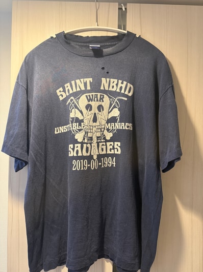 SAINT Mxxxxxx x NEIGHBORHOOD SS Tee STHD.SAINTNBHD "Navy" SM-HR8-0000-C71 / 25119SMN-CSM04S