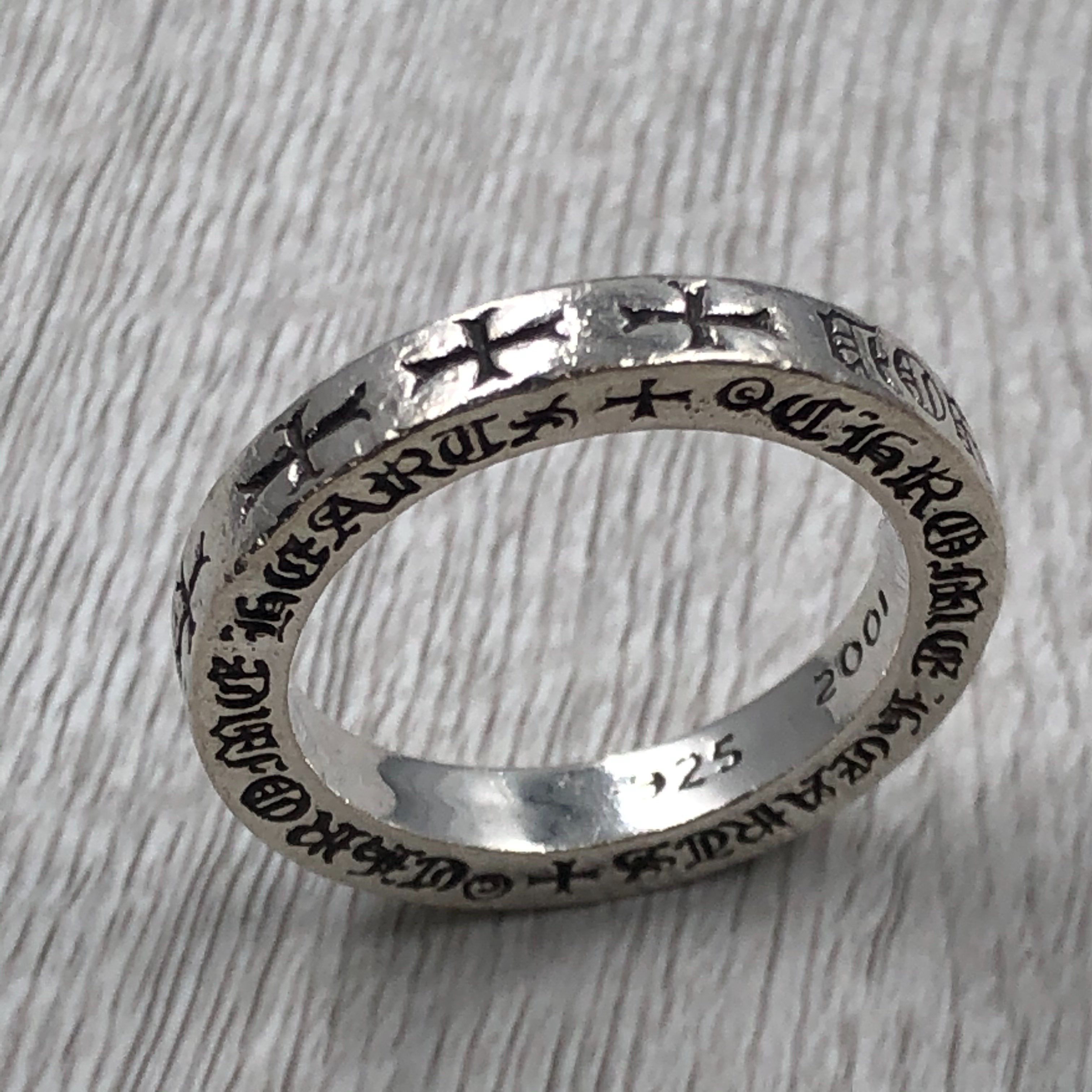 クロムハーツ 3mm スペーサーリング FUCK YOU 15号