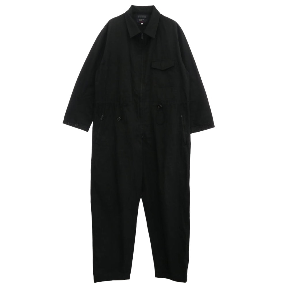 Yohji Yamamoto ヨウジヤマモト ツナギ HW-D50-040 REGULATION レギュレーション ジップアップ ジャンプスーツ オールインワン つなぎ ブラック系 1【中古】