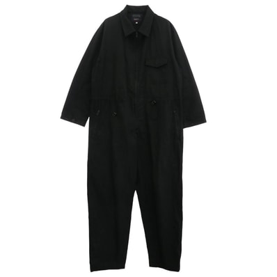 Yohji Yamamoto ヨウジヤマモト ツナギ HW-D50-040 REGULATION レギュレーション ジップアップ ジャンプスーツ オールインワン つなぎ ブラック系 1【中古】
