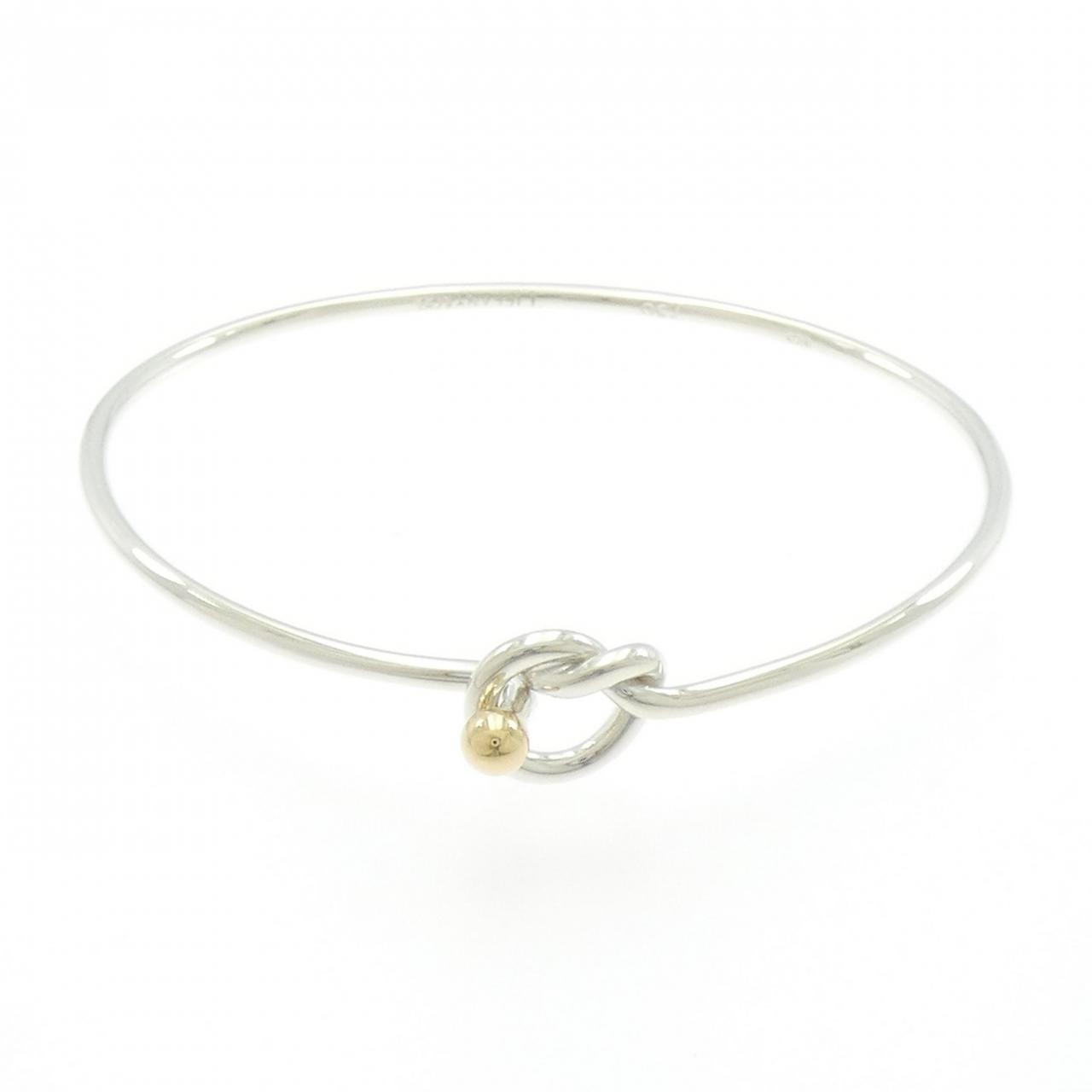 ティファニー フラットワイヤー フック&アイ ハート バングル