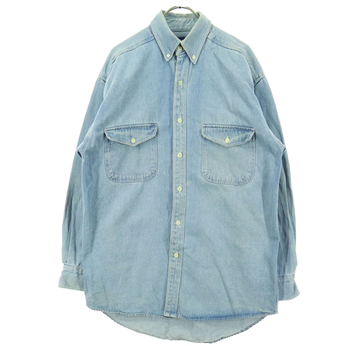 GAP ギャップ 90s オールド 長袖 デニムシャツ S ブルー