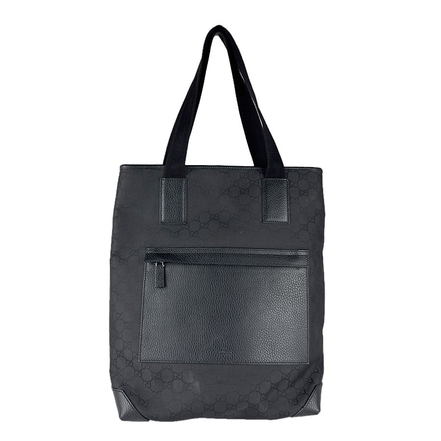 グッチ GUCCI ショルダーバッグ トートバッグ ナイロン ブラック ユニセックス 180480【中古】 z8759
