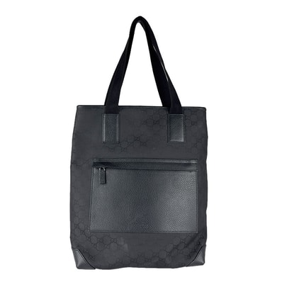 グッチ GUCCI ショルダーバッグ トートバッグ ナイロン ブラック ユニセックス 180480【中古】 z8759