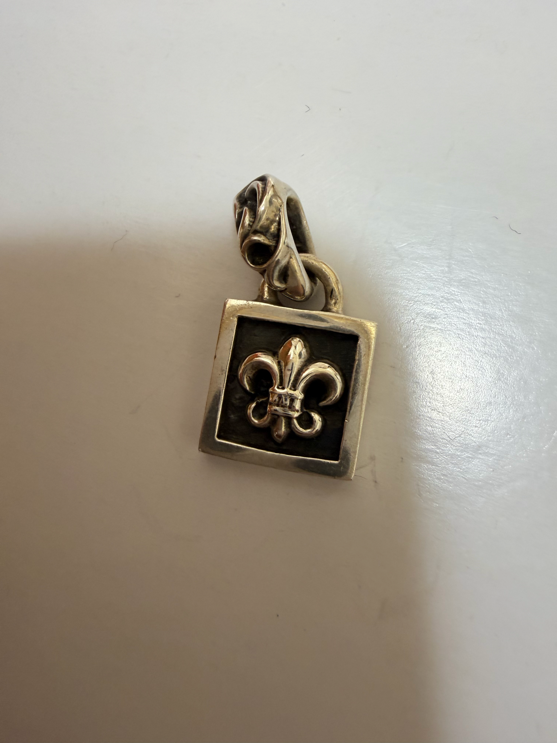 Chrome Hearts Framed BS Fleur Charm "Silver"
