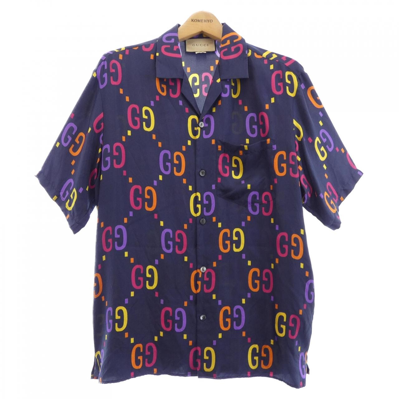 グッチ GUCCI ジャンボGGシルクボーリングシャツ 694124 ZAJOZ S/Sシャツ