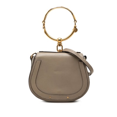 クロエ ナイル ハンドバッグ ショルダーバッグ 2WAY ベージュ レザー スウェード レディース Chloe 【中古】